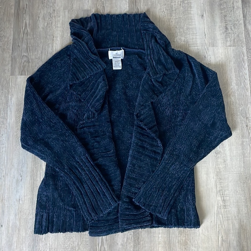 Stan Herman Outside Additions Chunky Knit Cardigan